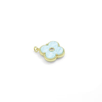 Colorful Mother of Pearl Flower Pendant Charm, Sku#FH246