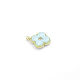 Colorful Mother of Pearl Flower Pendant Charm, Sku#FH246