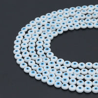 8mm Evil Eye Glaze beads, Sku#U2320