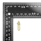 CZ Sword Shape Arrow Gold Charm, Sku#LK936