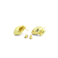 Gold Silver 3D Shell Stud Earrings, Sku#L736