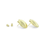 Shell Shape Stud Earrings, Sku#L739