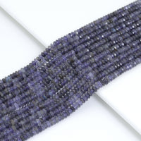 2x4mm Genuine Iolite Rondelle Faceted Beads, Sku#U2207