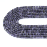 2x4mm Genuine Iolite Rondelle Faceted Beads, Sku#U2207