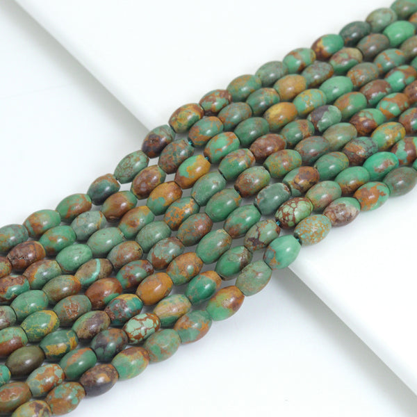 5x6mm Turquoise Rice Beads, Sku#U2208