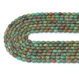 5x6mm Turquoise Rice Beads, Sku#U2208