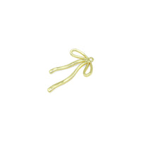 Slinky Gold Bowk not Shape Charm Pendant, Sku#LD665