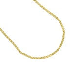 Gold link Chain Adjustable Necklace, Sku#LD586