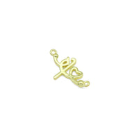 Slippy Gold Heart Fe Love Charm Pendant, Sku#LK1046