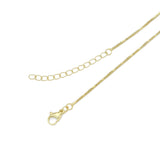 Gold Dainty Twisted Snake Chain Necklace, Sku#LD587