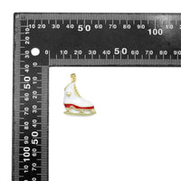 Enamel Ice Skating shoe Shape charm, Sku#LK1266