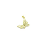 Baguette CZ Butterfly Shape charm, Sku#LK1267