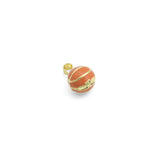 3D openable Basketball with heart inside Shape charm, Sku#LK1269