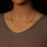 Gold Silver thin Figaro chain by yard, wholesale chain, sku#LX643