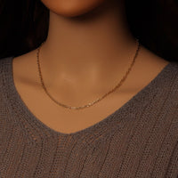 Gold Silver Dainty Mixed paperclip chain,  unfinished chain by yard,Thin chain, sku#LX645