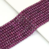 4x6mm Genuine Ruby Rondelle Faceted Beads, Sku#U1884