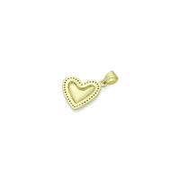 Clear CZ shinny Heart Charm Pendant, Sku#LK1152