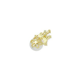 Colorful CZ Castle Freshwater Pearl Pendant, Sku#Y964