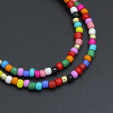 Rainbow Color Stone Necklace, sku#EF773