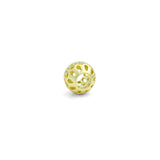 CZ Gold Filigree Large Hole Spacer beads, Sku#LK1156