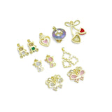 Bow Heart cat  Bear Butterfly  charm, Sku#LK1261