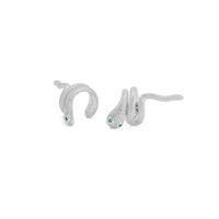 Silver Snake Wrap Ear cuff, Sku#LD672