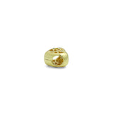 CZ Gold Hollow Out Tree On Heart Big hole Spacer Bead, Sku#LK1186