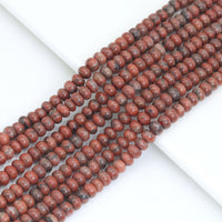 4x6mm Smooth Rondelle Sesame Jasper Beads, Sku#U2059