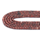 4x6mm Smooth Rondelle Sesame Jasper Beads, Sku#U2059