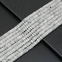 5x8mm Tourmalated Moonstone Rondelle Faceted Beads, Sku#U1947