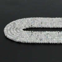 5x8mm Tourmalated Moonstone Rondelle Faceted Beads, Sku#U1947