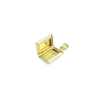 Gold Key Book Dolphin bakery mixer mechine Charm Pendant, Sku#Y1056