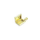 Gold Key Book Dolphin bakery mixer mechine Charm Pendant, Sku#Y1056