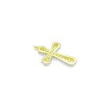 White Pearl Cross Mushroom charm, Sku#A500