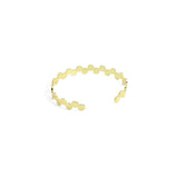 Shinny Gold Round Disc Adjustable Bracelet, Sku#A299