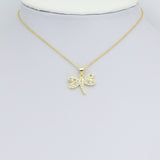 Clear CZ Gold Dragonfly Charm Pendant, Sku#LK1173