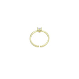 Tiny CZ Heart thin Adjustable Ring, Sku#LD599
