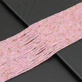 2.5mm Genuine Morganite Faceted Cube Beads, Sku#U1932