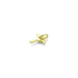 Gold Cross with Oval Crystal Center Charm Pendant, Sku#LK1180