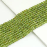 3x5mm Genuine Peridot Rondelle Smooth Beads, Sku#U1938