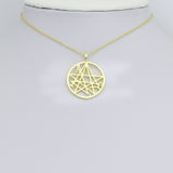 Gold Star Charm Pendant, Sku#LK1196