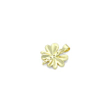 CZ Gold Petal Flower Dragonfly Charm Pendant, Sku#LK1190