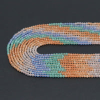 2mm Mixed Color Cat's Eey Round Faceted Beads, Sku#U2137