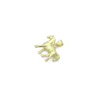 CZ Gold Horse Charm Pendant, Sku#LK1198