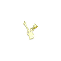 CZ Gold Guitar Charm Pendant, Sku#LK1199