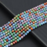 NEW Color!!! Mixed Color CZ Round Faceted Beads,Sku#U2145