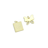 Mother of Pearl Butterfly Charm Pendant, Sku#L743