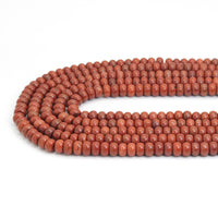 5x8mm Rondelle Smooth Red Jasper Beads, Sku#U1916