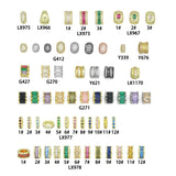 Birthstone Spacer,Spacer for Necklace, birthstone Charm Pendant, Sku#LX978