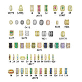 Birthstone Spacer,Spacer for Necklace, birthstone Charm Pendant, Sku#LX977